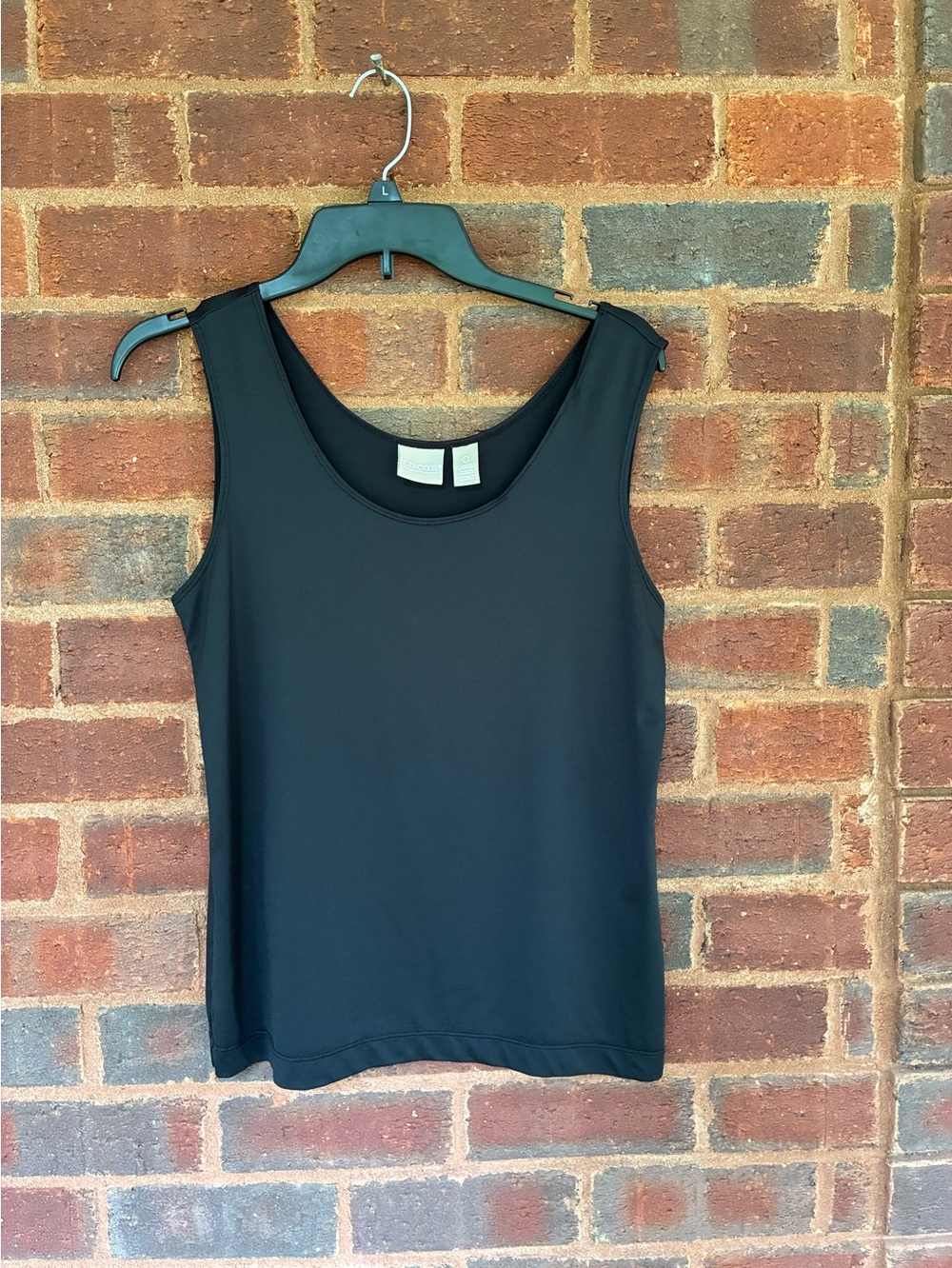 Chico’s Classic Black Scoop Neck Women's Tank Top Size 0